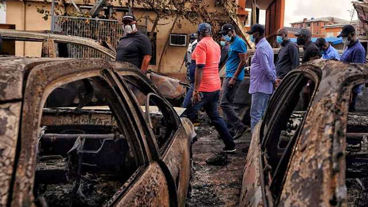 Damages Lagos during EndSARS protest