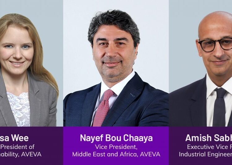 COP27 Speakers - Lisa Wee, Nayef Bou Chaaya and Amish Sabharwal of AVEVA