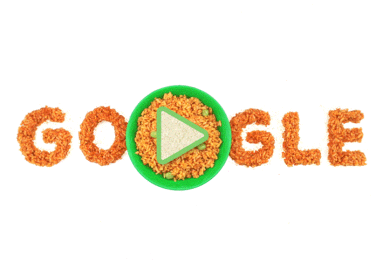 Google Jollof Rice Doodle