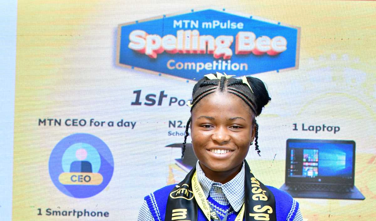 Kate Ene David is the 2022 MTN mPulse Spelling Bee Champion