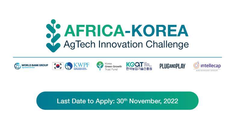Apply: Scale your Agtech Solution via the Africa-Korea Agtech Innovation Challenge