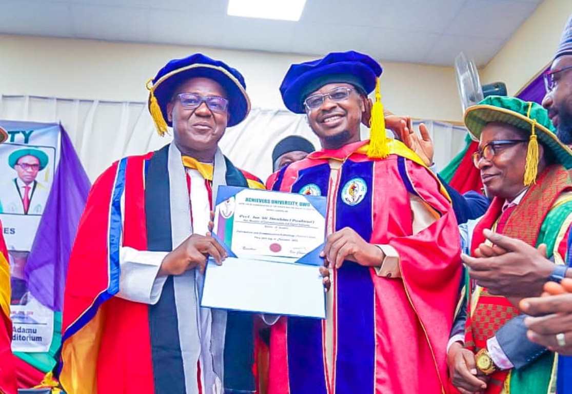 Achievers University and Pantami Honorary award