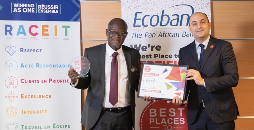 Ecobank wins Best Place to Work in Africa 2022 Award