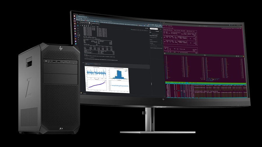 HP Z4 Snow Single Curved Display -Data Science Workflow