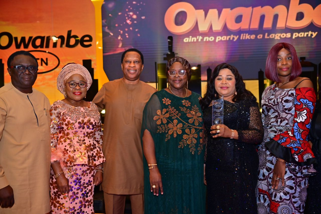 The award presentation ceremony by MTN Nigeria