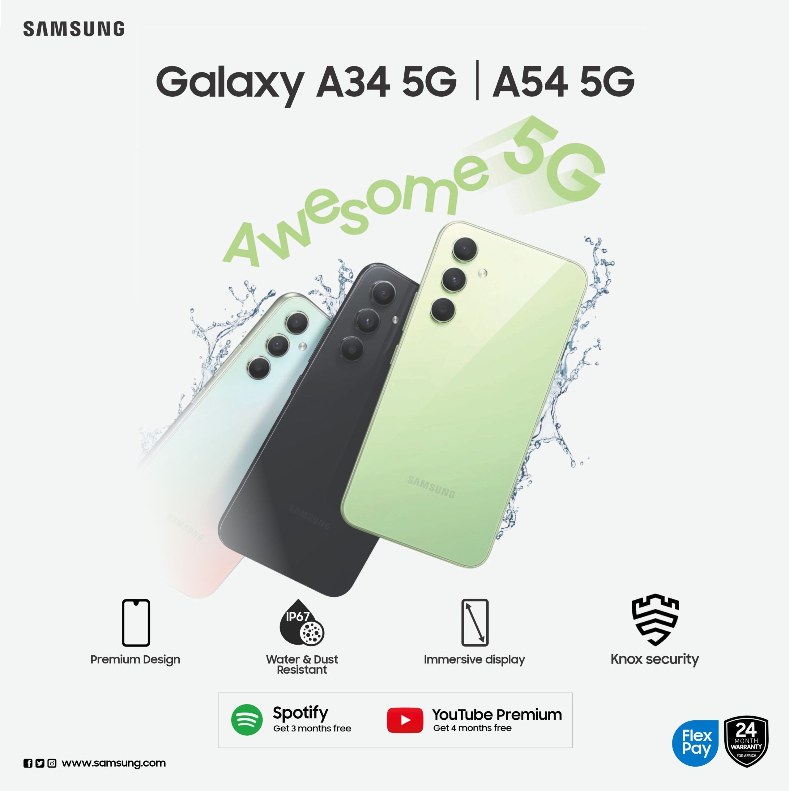 Price of Samsung Galaxy A54 %G, A34 5G