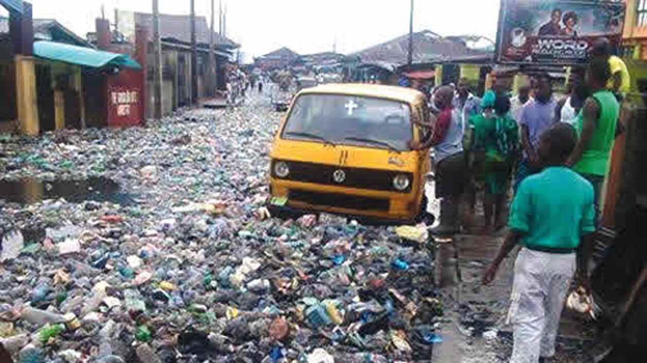 Flooding in Lagos compounded by Plastic waste