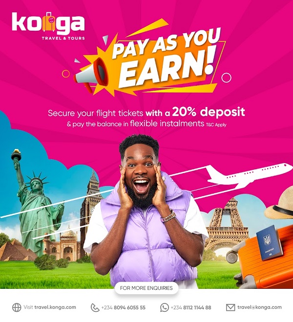 Pay As You Earn by Konga Travels