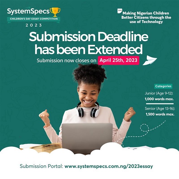 system specs essay competition 2023 results