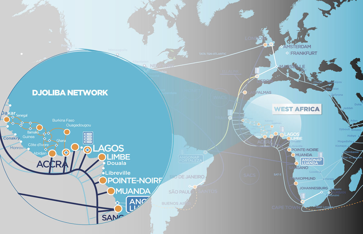 Angola Cables and Orange Djoliba Network and other global destinations