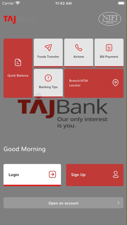 TAJWAY banking app