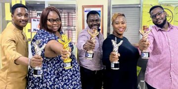 Humans of GDM Group Pose with their EXMAN Awards