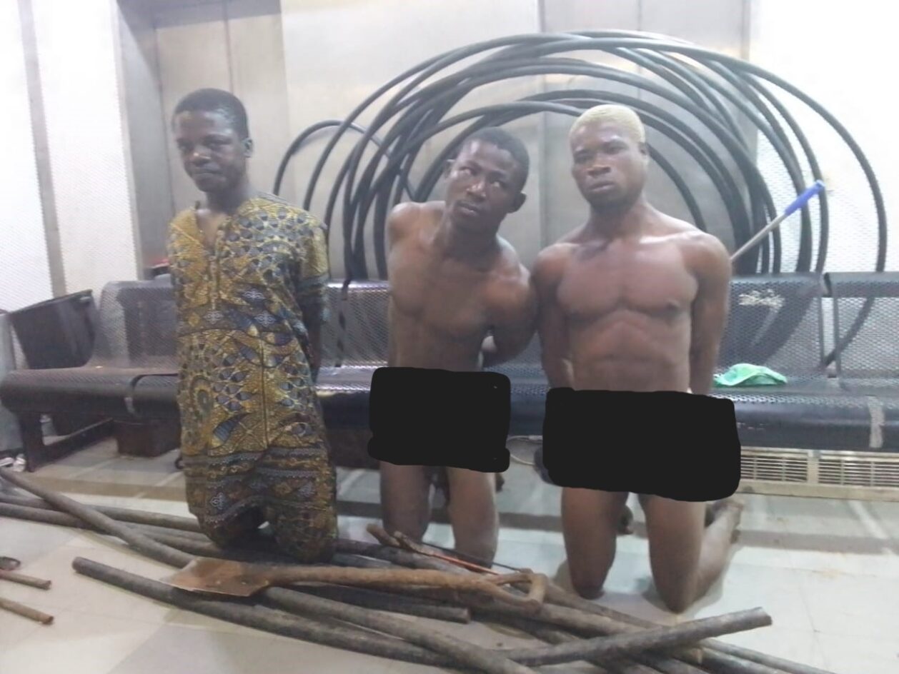 electric cables thieves by FAAN