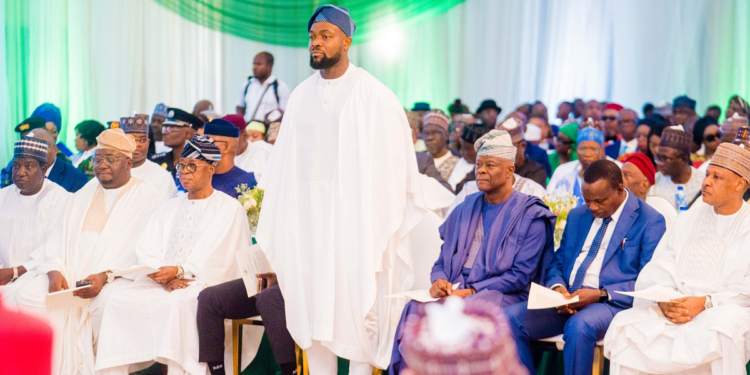 Bosun Tijani during swearing ceremony