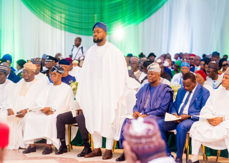 Bosun Tijani during swearing ceremony