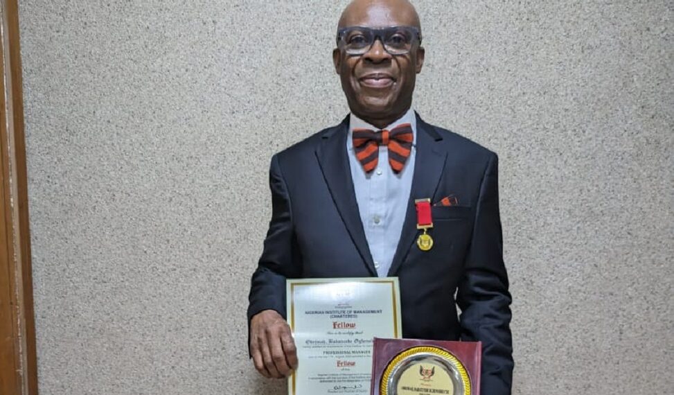 Dr. Babatunde Oghenobruche Obrimah, fellow, Nigerian Institute of Management (NIM).