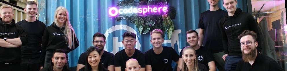 Elias Groll Codesphere founder and the team