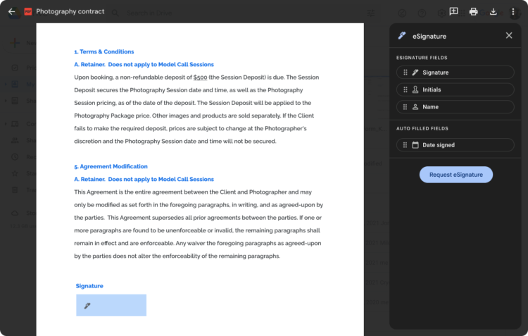 Google Introduces eSignature for Google Docs and Google Drive