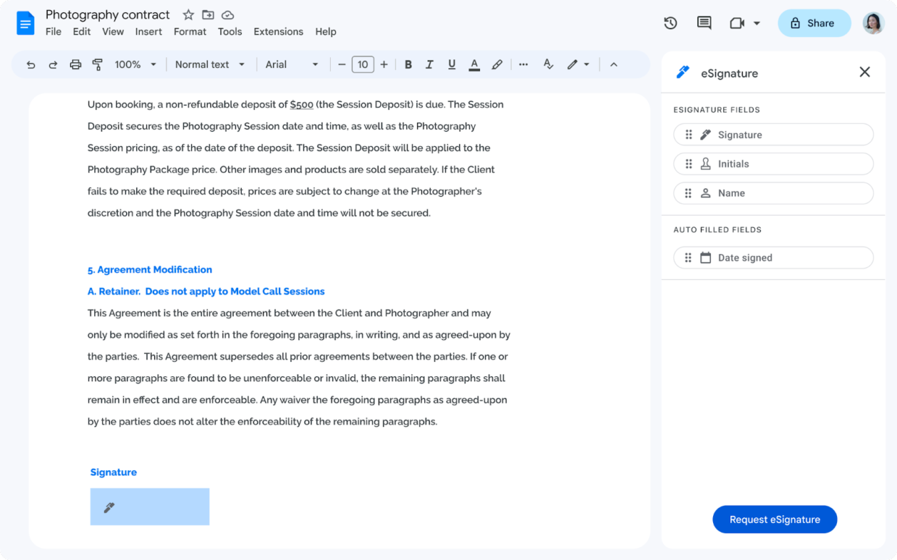 Google Introduces eSignature for Google Docs and Google Drive