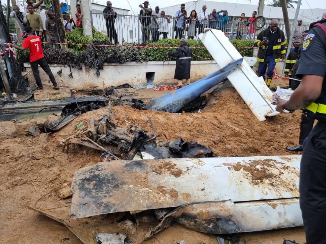 Helicopter Crashes in Lagos