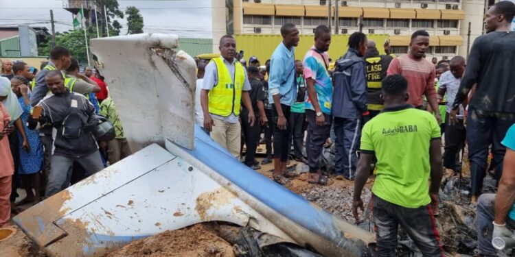 Helicopter Crashes in Lagos