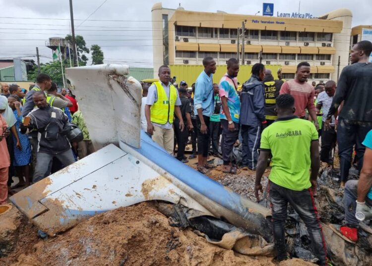 Helicopter Crashes in Lagos