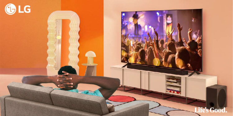 Modern Living Room Experience with LG TV