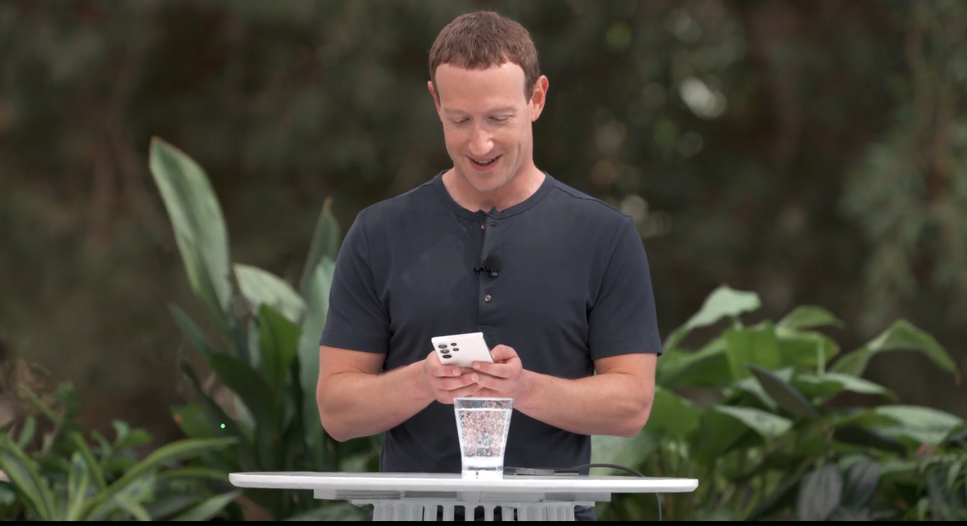 Mark Zuckerberg at Meta Connect 2023