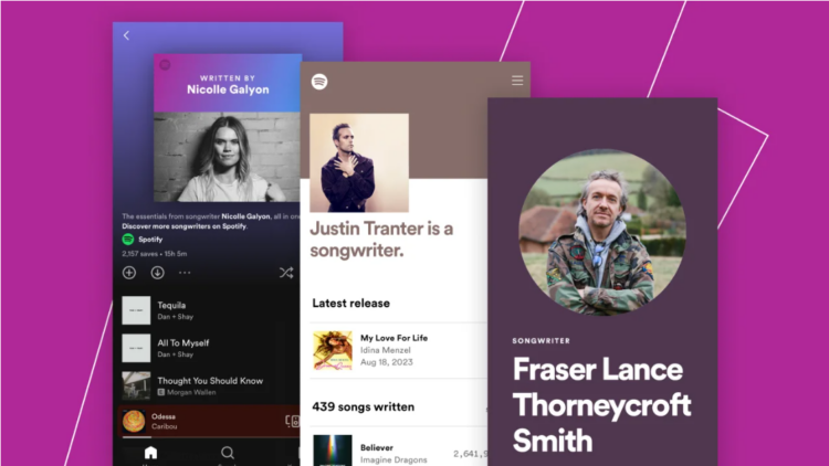 Spotify Introduces Songwriter Promo Cards to Make Music Creators More Visible