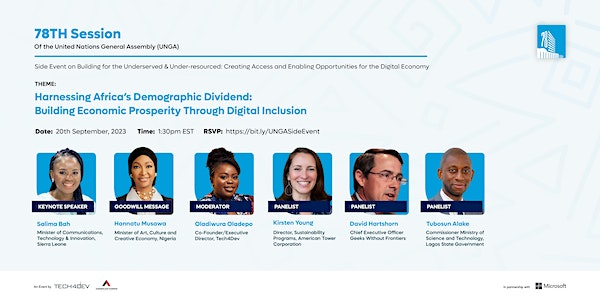 Tech4Dev to Address Digital Inequality in Africa at 78th UNGA