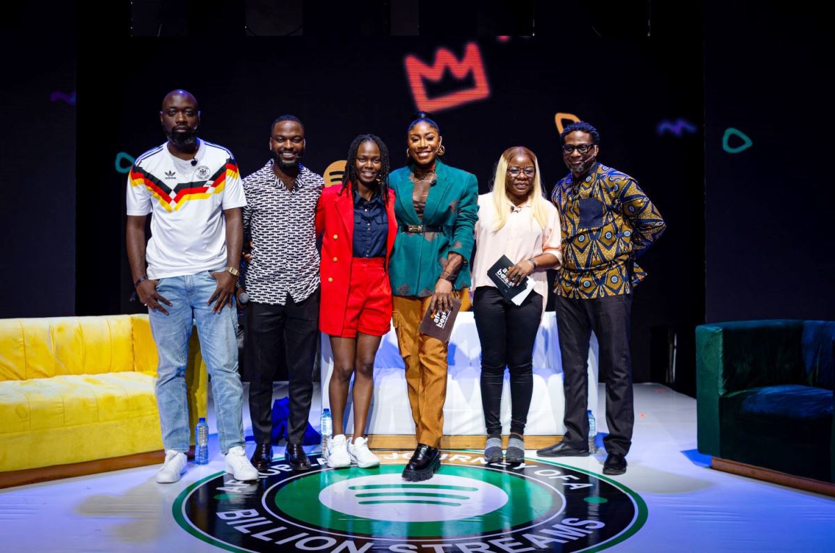 Celebrities, podcasters, influencers, music executives, media personalities and music fans at Spotify experiential events - #SpotifyPodcastsLagos and #SpotifyAfrobeats