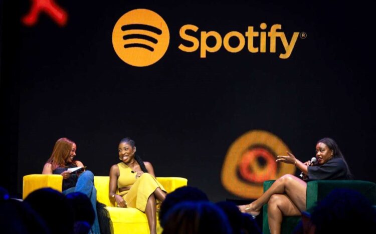 Celebrities, podcasters, influencers, music executives, media personalities and music fans at Spotify experiential events - #SpotifyPodcastsLagos and #SpotifyAfrobeats