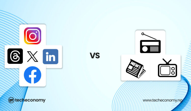 Social Media vs. Traditional Media; Scaling Through Modern Information Space