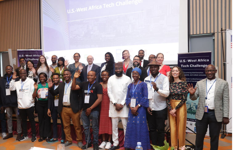 A cross section of participants at the US-West Africa Tech Challenge held in Abidjan, Cote d'Ivoire