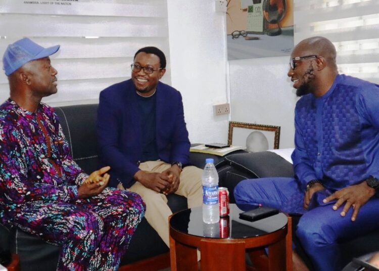 Blockchain fan Adedeji Owonibi, UNIZIK Don at Anambra ICT Agency