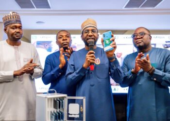 Inuwa at the launch of Nija Chat App