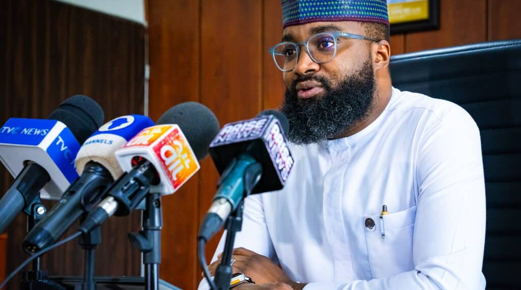 Khalil Suleiman Halilu, EVC of NASENI speaking to the press in Abuja