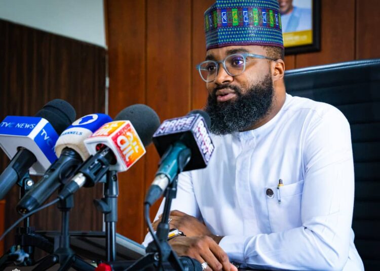 Khalil Suleiman Halilu, EVC of NASENI speaking to the press in Abuja