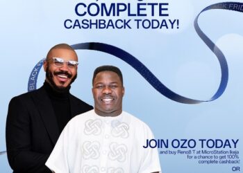 Celebrities; Ozo and Dele Omo woli visit OPPO Black Friday store