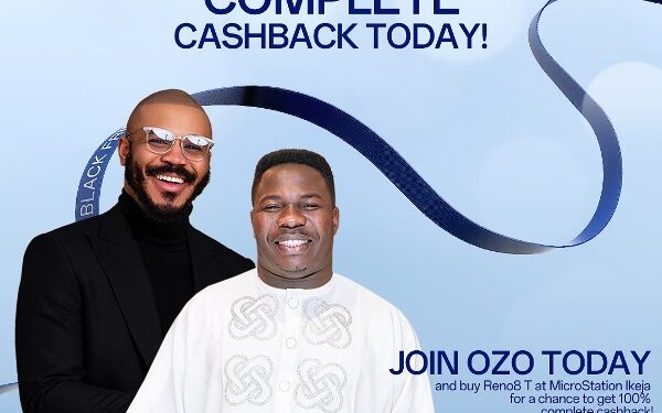 Celebrities; Ozo and Dele Omo woli visit OPPO Black Friday store