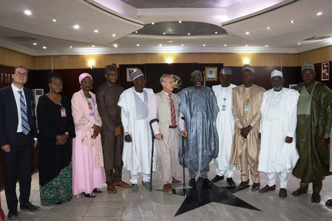 Officials from the British High Commission and PLANE with the Jigawa State Governor and his team