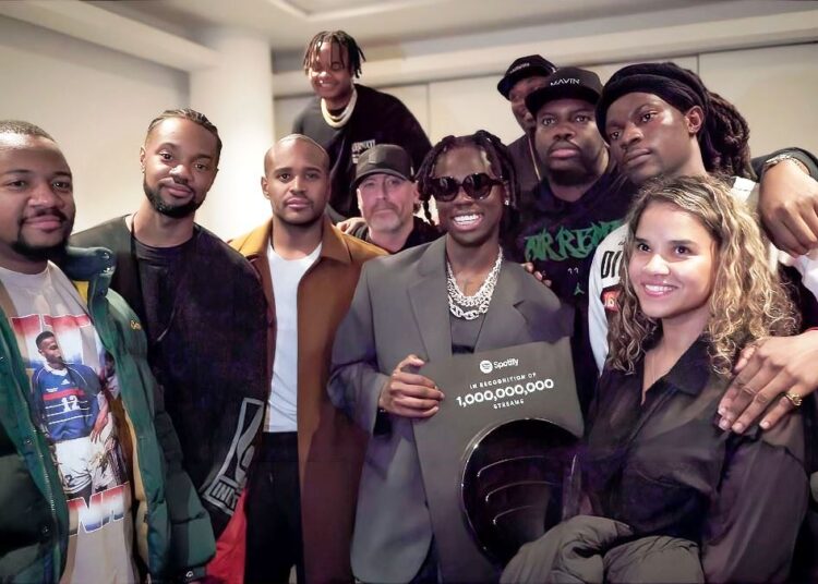 Rema Receives Spotify 1 Billion Streams Plaque