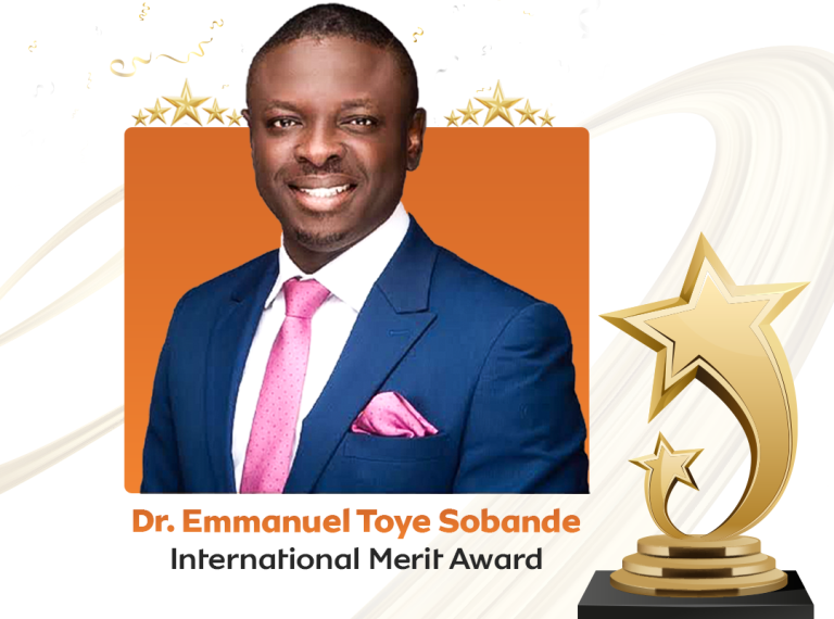 The Nest International Merit Award to Dr. Emmanuel Toye Sobande