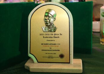 Taiwo Afolabi; SIFAX Group’s Chairman, Receives Zik Prize