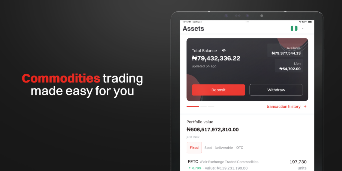 AFEX Launches FETC, a Commodities Trading App