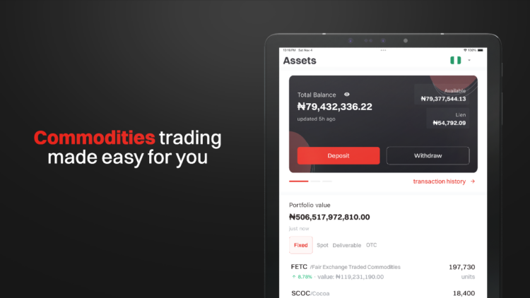 AFEX Launches FETC, a Commodities Trading App