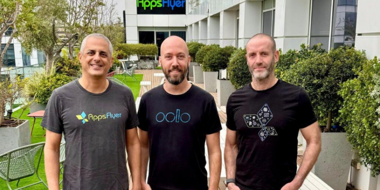 AppsFlyer CEO Oren Kaniel (left) and oolo CEO Yuval Brener