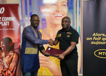 Kadotien Soro, Country Manager of Yango Cote DÍvoire and Honore KOUAME, GM MTN Business 