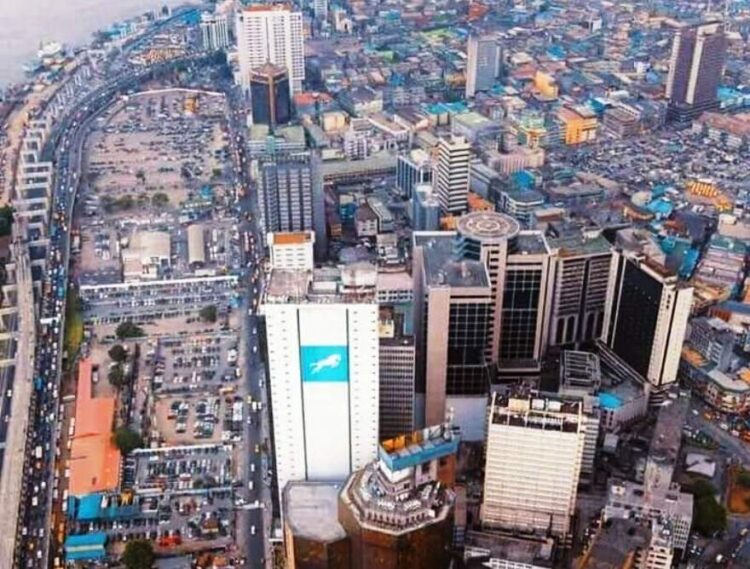 Lagos Business district, marina Lagos, Nigeria Economy, business growth, financial services sector