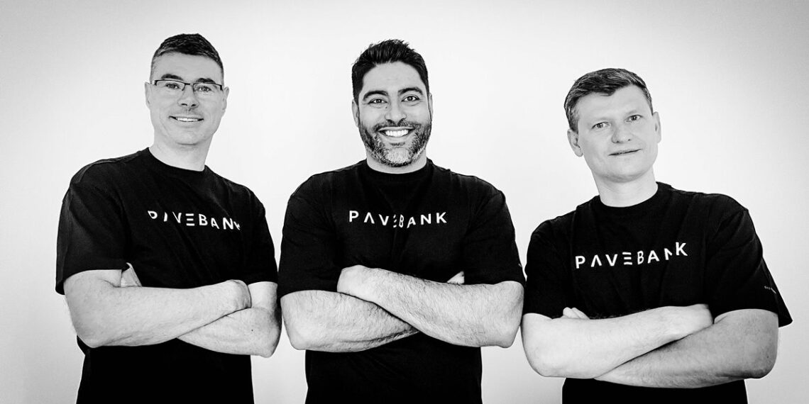 Pave Bank founders - Simon Vans Colina, Salim Dhanani, Dmitry Bocharov